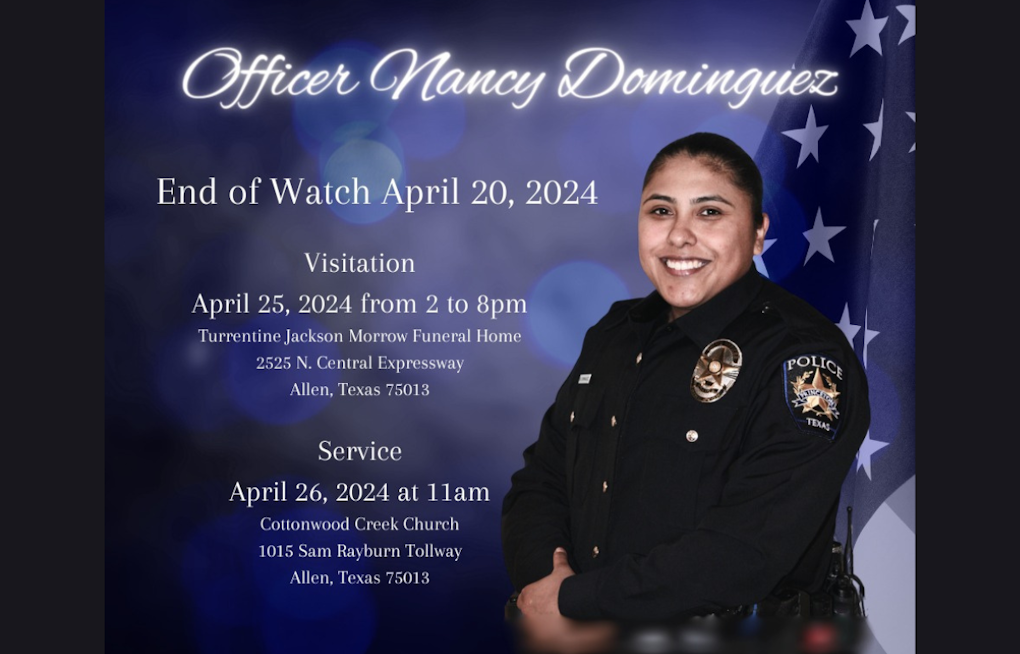 Princeton Community to Honor Fallen Officer Nancy Dominguez with Graveside Service Today; Traffic Delays Expected