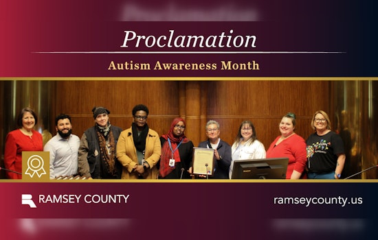 Ramsey County Champions Neurodiversity with April Proclamation of Autism Awareness Month