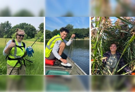 Ramsey County Conservation Corps' Dynamic Trio Tackles Invasive Species and Promotes Lake Health