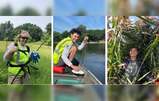 Ramsey County Conservation Corps' Dynamic Trio Tackles Invasive Species and Promotes Lake Health
