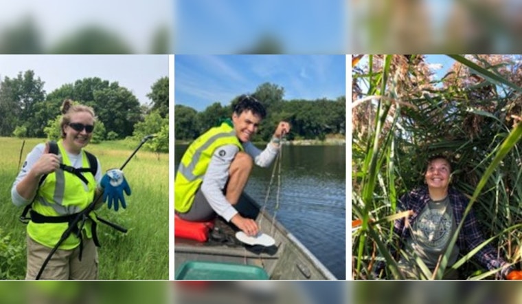 Ramsey County Conservation Corps' Dynamic Trio Tackles Invasive Species and Promotes Lake Health