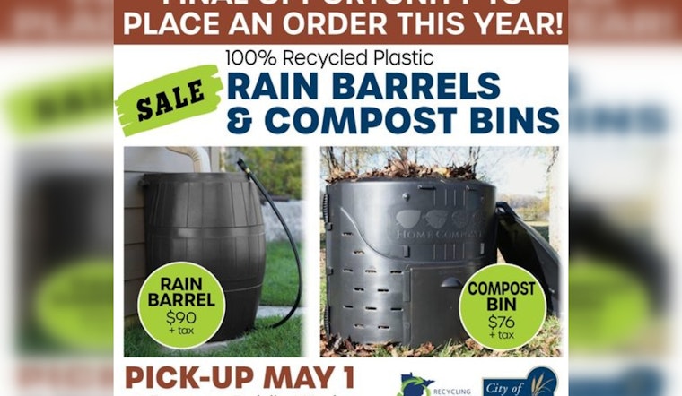 Ramsey Teams Up with Recycling Association for Online Sale of Recycled Compost Bins and Rain Barrels