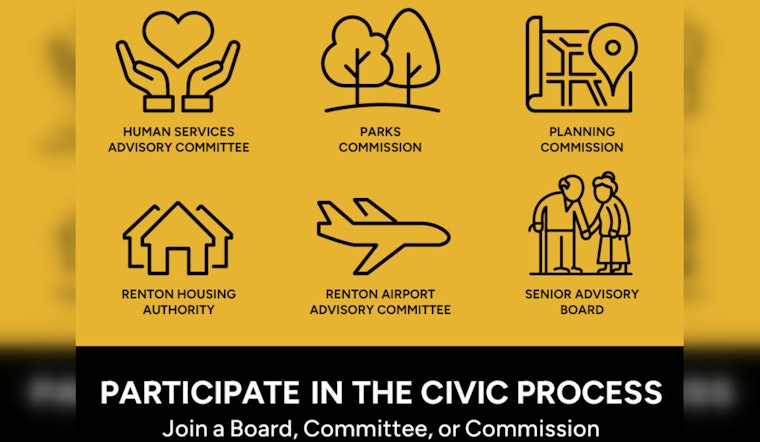 Renton Seeks Civic Champions, Boards and Committees Beckon Residents to Shape City Policy