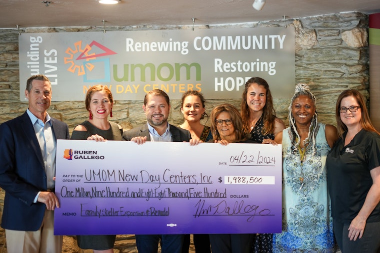 Rep. Ruben Gallego Secures $2 Million for UMOM's Fight Against Phoenix Homelessness Crisis