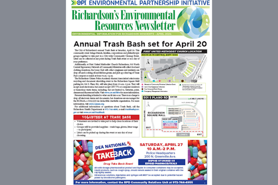 Richardson's Latest Environmental Resources Newsletter Promotes Sustainable Living in April 2024 Issue