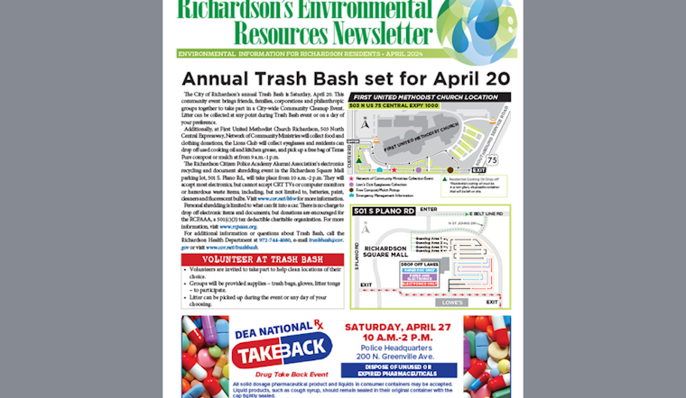 Richardson's Latest Environmental Resources Newsletter Promotes Sustainable Living in April 2024 Issue
