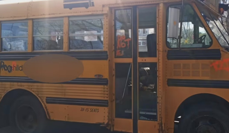 Salem's Greenhouse School Bus Defaced by Vandals, Police Investigating Incident