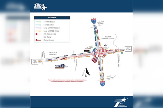 San Antonio Drivers Alert: Major Weekend Closures at Loop 1604 and I-10 for Bridge Construction
