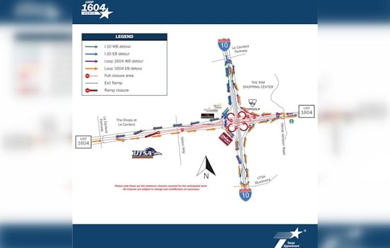 San Antonio Drivers Alert: Major Weekend Closures at Loop 1604 and I-10 for Bridge Construction
