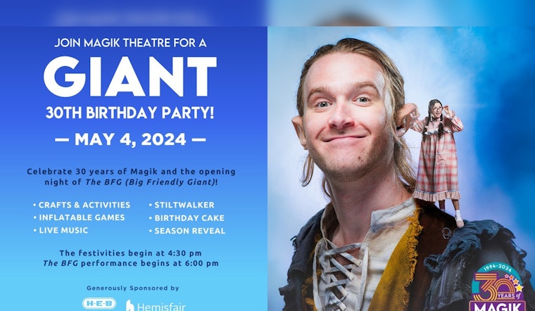 San Antonio's Magik Theatre Celebrates 30th Anniversary with Debut of Roald Dahl's "The BFG"
