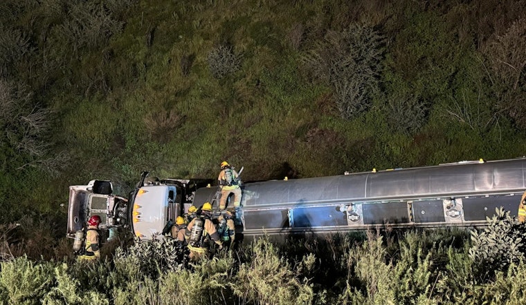 San Bernardino Braces as Fuel Tanker Spill Triggers Hazardous Materials Emergency on I-15