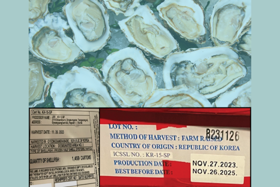 San Diego Hit by Norovirus Outbreak Linked to Frozen Oysters from South Korea