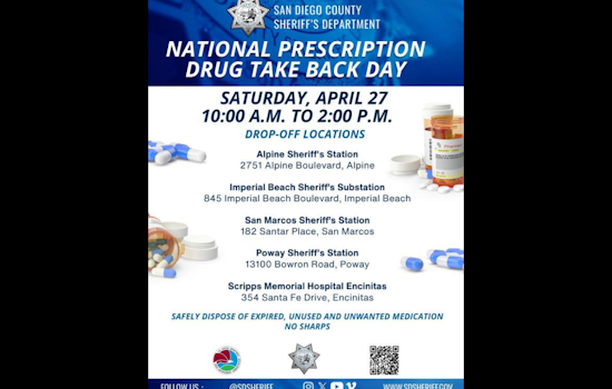 San Diego Sheriff and DEA Host Prescription Drug Take Back Day to Combat Medication Misuse