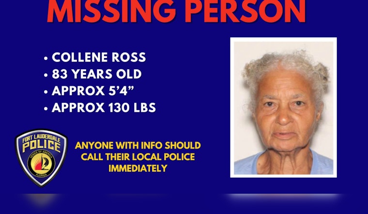 Search Intensifies for Missing 83-Year-Old Woman with Dementia in Fort Lauderdale