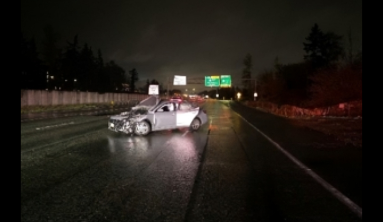 Search Underway for Suspect in I-5 Hit-and-Run Crash Near Tukwila, Victim Hospitalized