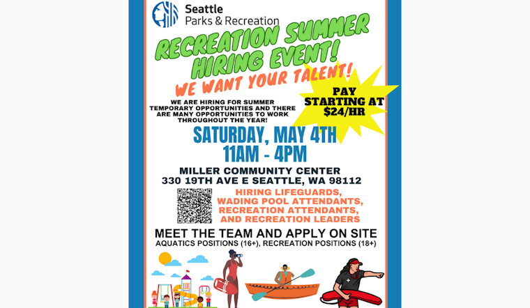 Seattle Parks and Recreation Seeks Summer Staff with Attractive $24/hr Starting Wage