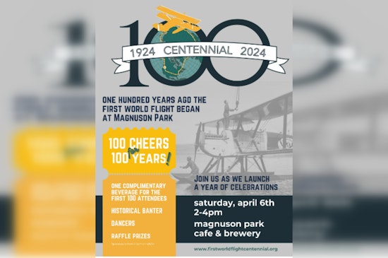 Seattle's Magnuson Park to Celebrate 100th Anniversary of First World Flight with Historic Tributes and Free Drinks