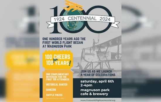 Seattle's Magnuson Park to Celebrate 100th Anniversary of First World Flight with Historic Tributes and Free Drinks