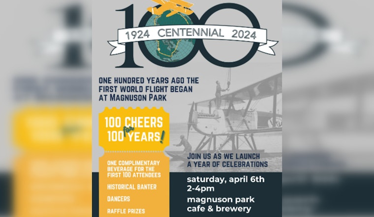 Seattle's Magnuson Park to Celebrate 100th Anniversary of First World Flight with Historic Tributes and Free Drinks