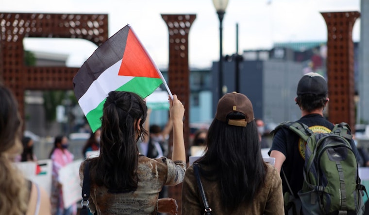 Seven Arrested During Pro-Palestine Protest for Obstructing Traffic in Downtown Miami