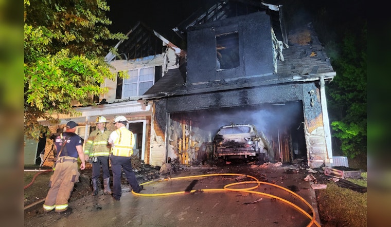 Snellville Family Escapes Unharmed as Home Catches Fire in Garage Mishap