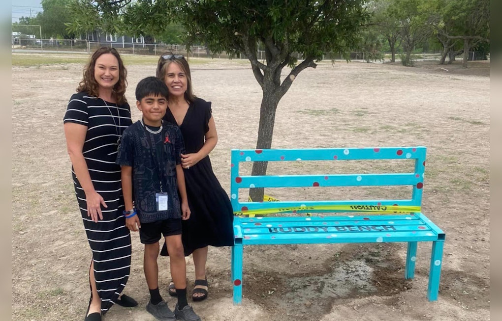 South Texas Fourth Grader's 'Buddy Bench' Initiative Cultivates Community at School