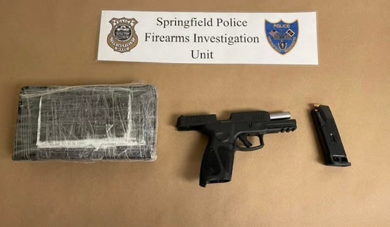 Springfield Police and K-9 Flexx Sniff Out Cocaine and Firearm; Two Men Charged in Drug Bust
