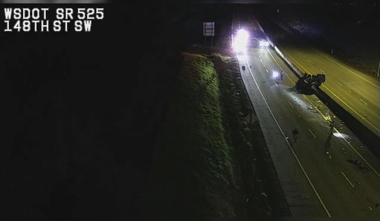 Suspected Kidnapper in Wrong-Way SR 525 Crash That Killed Lynnwood Woman, Closes Highway for 8 Hours