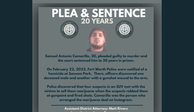 Tarrant County DA Extends Public Thanks to Fort Worth PD for Key Role in High-Profile Case