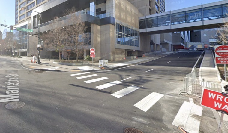Temporary Road Closure on Andrew Young Intl Blvd in Atlanta Sunday for Construction Work
