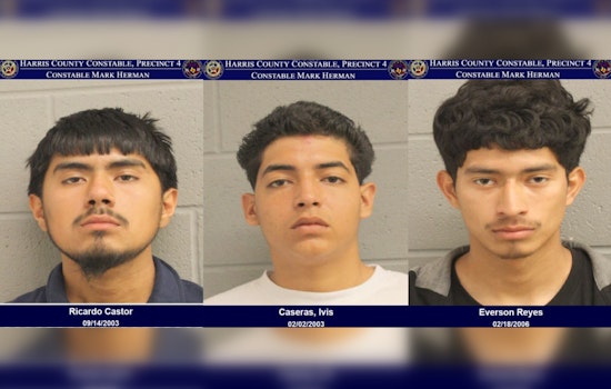 Three Suspects Arrested for Evading Police in High-Speed Chase Turned Foot Pursuit in Harris County