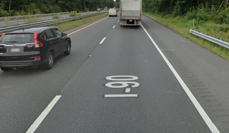 Traffic Delays on I-90 East in Brimfield as Two Tractor-Trailers Collide, Closing Right Lane