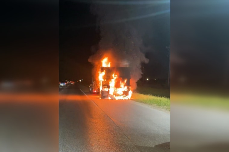 Traffic Snarled in Converse, Texas as 18-Wheeler Fire Ignites Chaos on Loop 1604