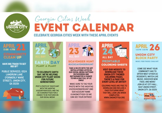 Union City Unveils Week-Long Festivities for Georgia Cities Week Celebration