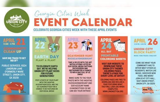 Union City Unveils Week-Long Festivities for Georgia Cities Week Celebration