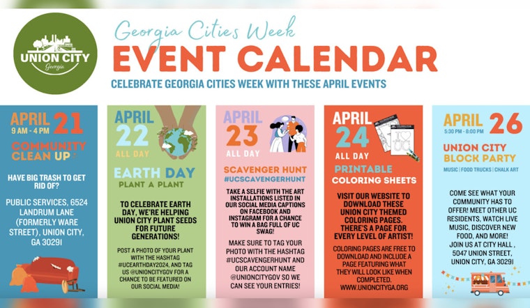 Union City Unveils Week-Long Festivities for Georgia Cities Week Celebration