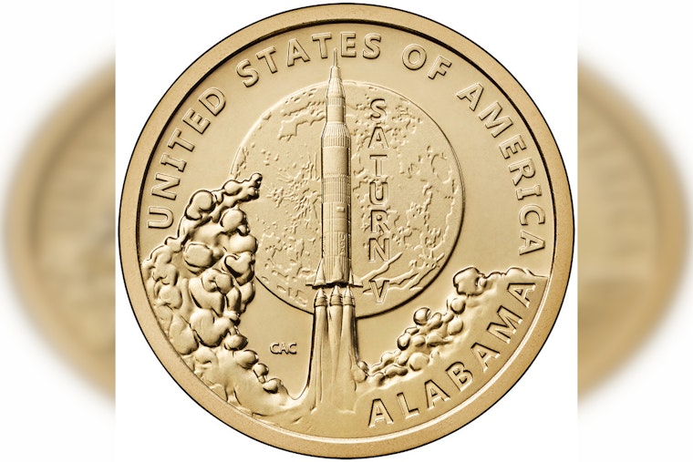 U.S. Mint Launches Sale for Alabama's Saturn V Rocket Commemorative $1 Coins on April 8