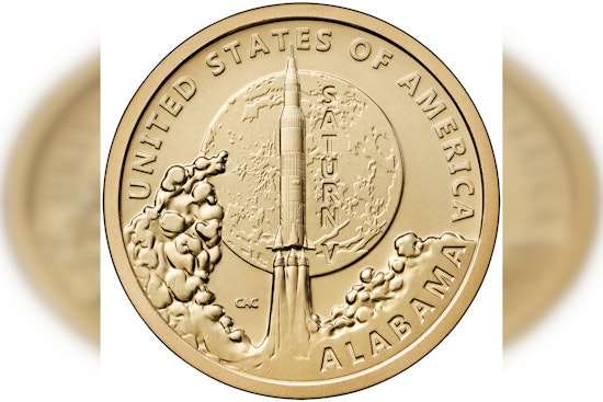 U.S. Mint Launches Sale for Alabama's Saturn V Rocket Commemorative $1 Coins on April 8