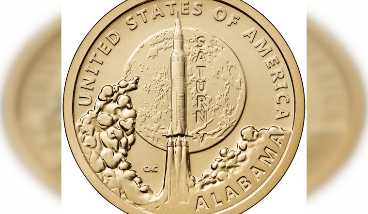 U.S. Mint Launches Sale for Alabama's Saturn V Rocket Commemorative $1 Coins on April 8