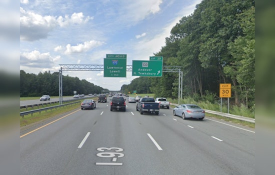 Vehicle Crash on I-93 Southbound in Andover Stirs Traffic Delays, Lane Closures Advised