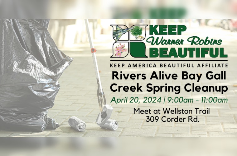 Warner Robins Joins Statewide 'Rivers Alive' Effort for Georgia Waterway Cleanup on April 20