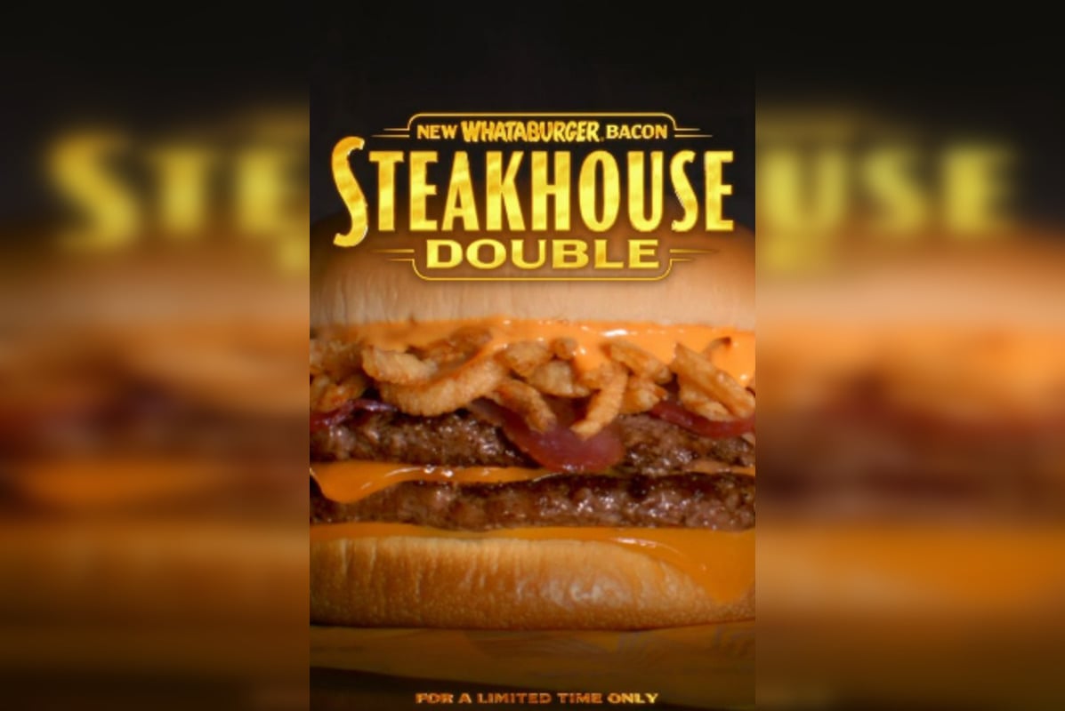 Whataburger Unveils "Bacon Steakhouse Double" Burger And Extends