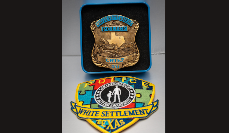 White Settlement Police Support Autism Awareness with Special Badges and "Take Me Home" Program