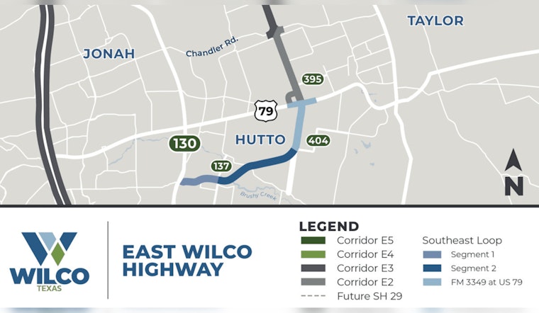 Williamson County Rolls Out $4M Safety Overhaul for East Wilco Highway Near Hutto