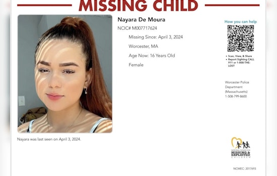 Worcester Community Mobilizes in Search for Missing Teen Nayara De Moura