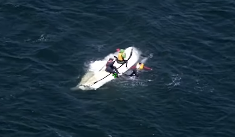 Four Rescued by Sonoma Sheriff's Helicopter After Boat Capsizes in Tomales Bay