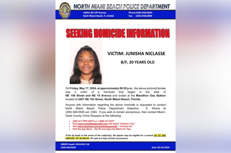 20-Year-Old Woman Fatally Shot, Another Injured in North Miami Beach Shooting