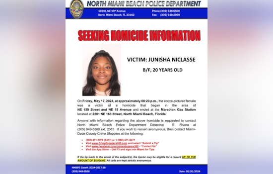 20-Year-Old Woman Fatally Shot, Another Injured in North Miami Beach Shooting