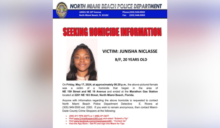 20-Year-Old Woman Fatally Shot, Another Injured in North Miami Beach Shooting