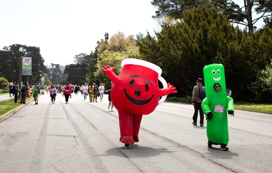 Participants Filled the Streets for the City’s Annual Bay to Breakers Race on Sunday